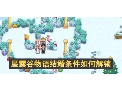 星露谷物语结婚条件如何解锁