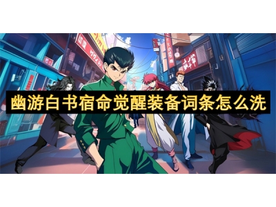 幽游白书宿命觉醒装备词条怎么洗